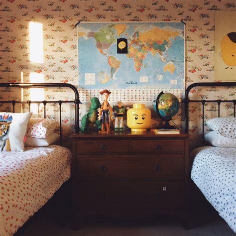 Vintage Inspired Boys Room Kids Bedroom Decor Teenager Bedroom