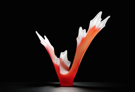 Splash Red Glass Sculpture Teign Valley Glass Luxe Home Philadelphia