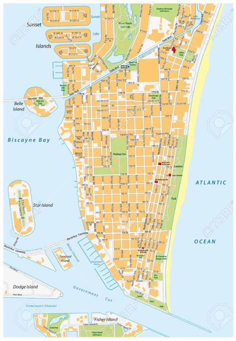 Miami And South Beach Map Ustrave Com