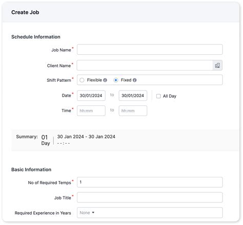 Flexible Shift Pattern