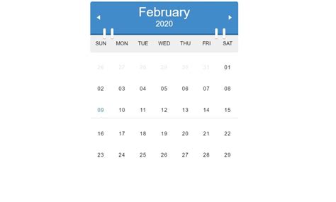 30 Javascript Calendar Design Code Examples Onaircode