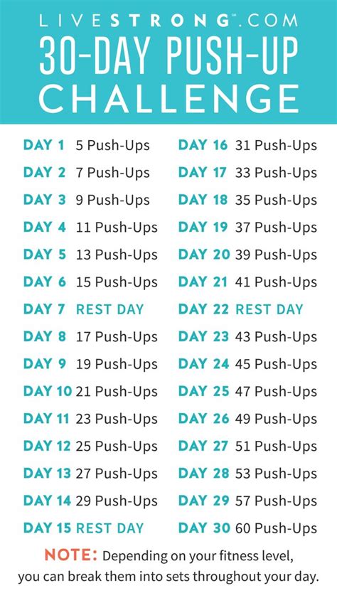 The 30 Day Push Up Challenge