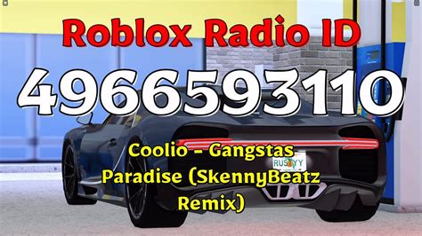 Coolio Gangstas Paradise Skennybeatz Remix Roblox Id Youtube