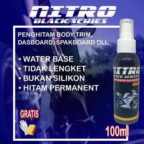 Jual Nitro Black Penghitam Dashboard Body Kasar Motor Dan Mobil