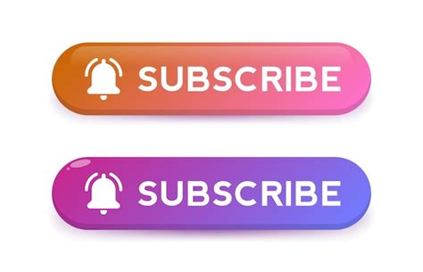 Premium Vector Subscribe Buttons Label Subscribe For Video Channel