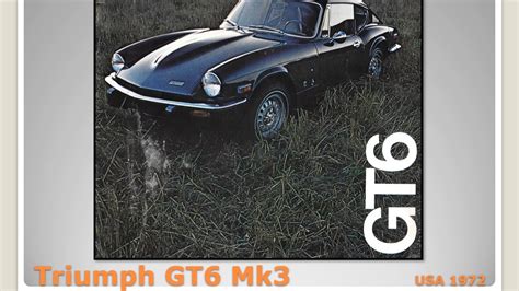 Triumph Gt6 And Stag Sales Brochures Youtube