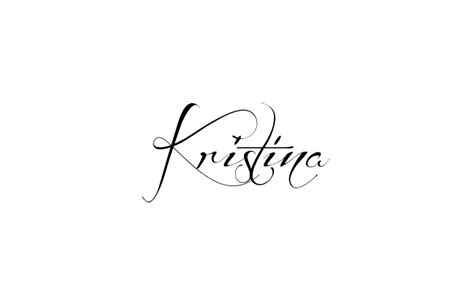 Kristina The Name In Script
