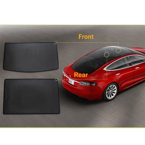 For Tesla Model S 2pcs Magnetic Car Window Shade Accessories Uv