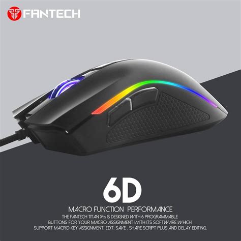 Fantech Sp42 X4s Titan Gaming Mouse With Running Rgb Chroma Light