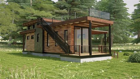 Flat roofs are exceedingly popular with those looking to create a cool, modern home. Flat Roof Caboose - WheelHaus