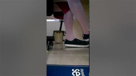 Pantyhose Shoeplay Under Desk Youtube