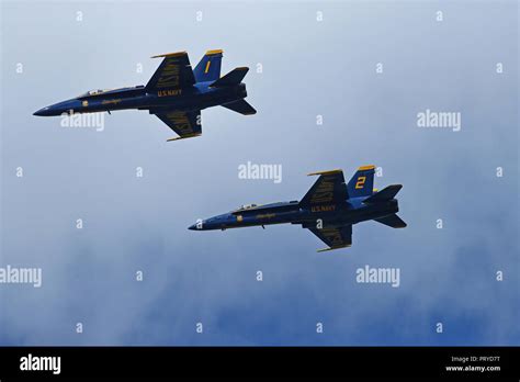 Us Navy Blue Angels Fly Over San Francisco Ca Usa Stock Photo Alamy