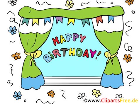 Clipart Happy Birthday Text In The Window