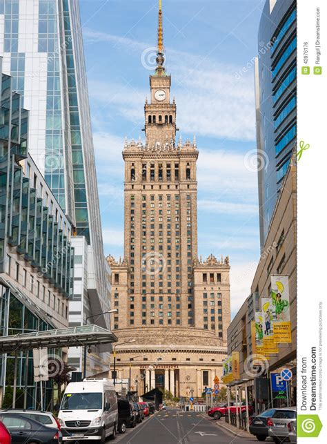 Palace Of Culture And Science In Warsaw Editorial Photo Image Of