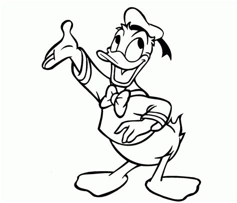 Donald Duck Image Drawing Drawing Skill