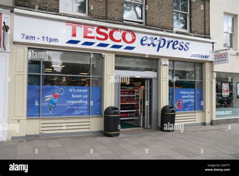The Entrance To The Tesco Express Shop On Chiswick High Road West