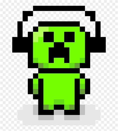 Pixel Art Creeper Minecraft Creeper Pixel Art Hd Png Download