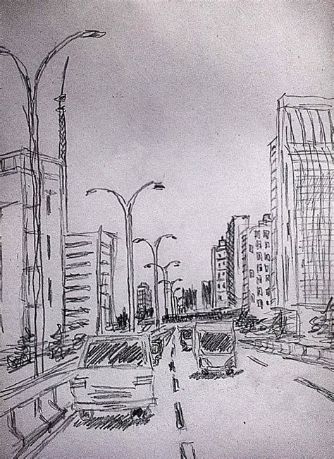 Sketsa Kota Jakarta By Setohidayat D4p1u5o By Setohidayat On Deviantart