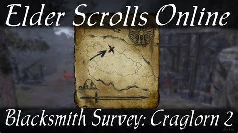 Blacksmith Survey Craglorn 2 Elder Scrolls Online YouTube