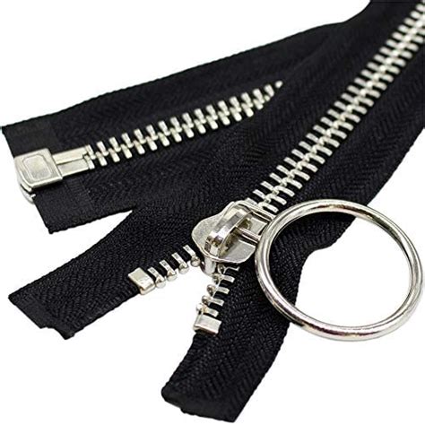 Meillia 10 22 Shiny Nickel Metal Zippers Separating Jacket Zippers