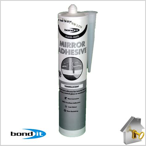 Mirror Adhesive Glue Silicone Mirror Mate from Bond it Super Strong and