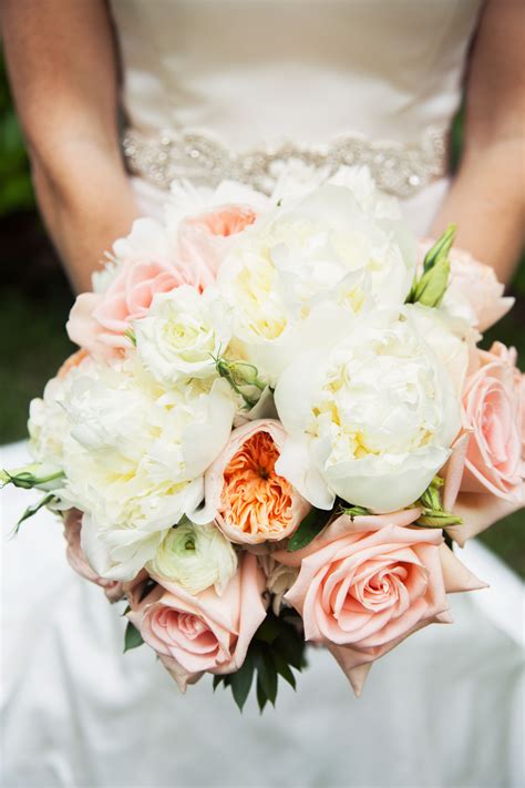 The Bouquet Of 2015 Pink Roses Garden Roses White Peonies And