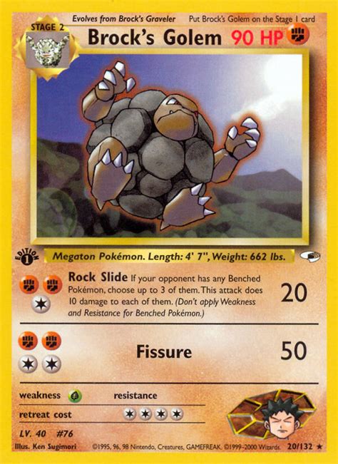 Golem Do Brock Pokémon Myp Cards