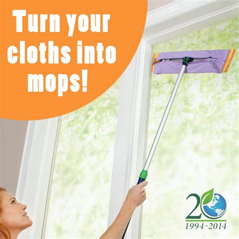 Use dusting mitt dry with no chemicals. The Mop Brackets provide a way to use the window cloth or ...