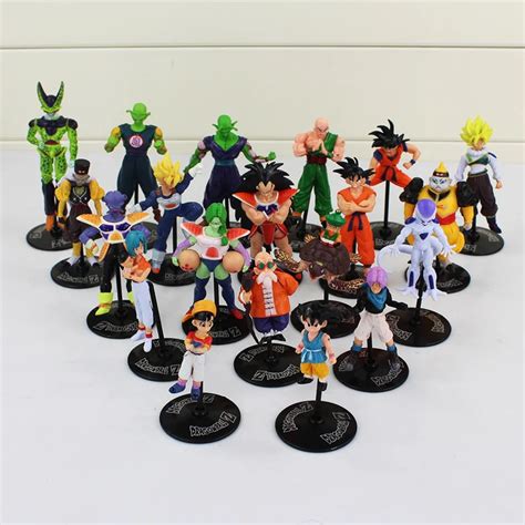 20pcslot New Hot Anime Dragon Ball Action Figure Son Goku Piccolo Kame