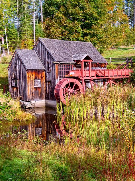 Old Grist Mill Square Is A Photograph By Bill Wakeley An Old Mill In
