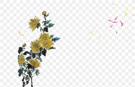 Chinese Painting Ink Wash Painting Gongbi Chrysanthemum Xd Grandiflorum PNG X Px