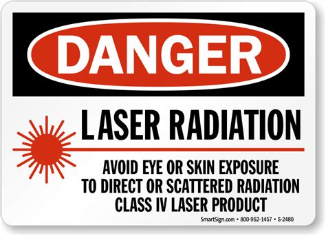 Laser Radiation Avoid Exposure Class Iv Laser Product Sign Sku S 2480