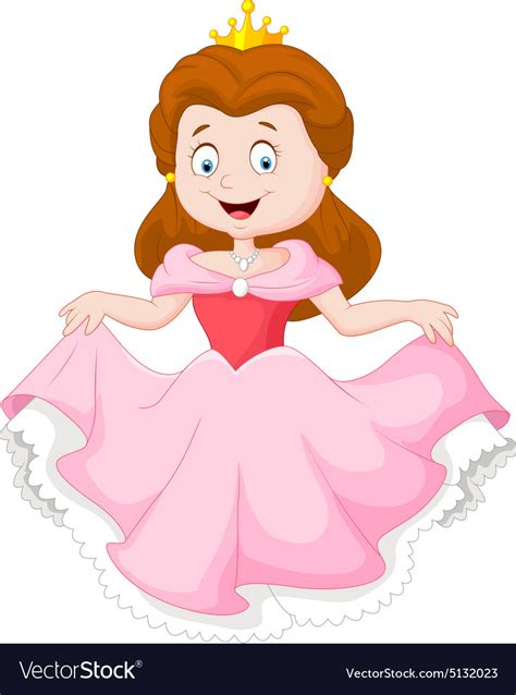 Cute Little Princess Royalty Free Vector Image
