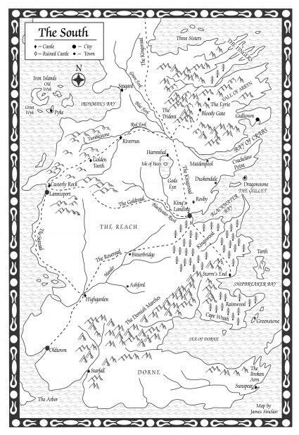 Original Map Of Westeros Maps Of The World
