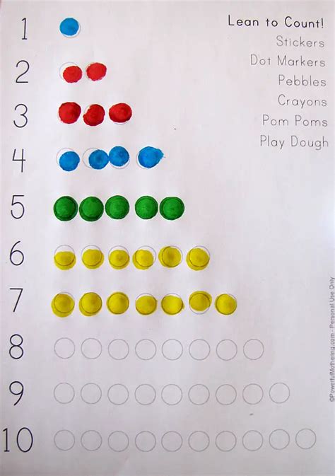 Learn To Count 1 10 Printable