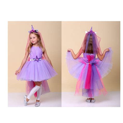 Girls Rainbow Unicorn Tutu Dress Toddler Costume Infant Etsy