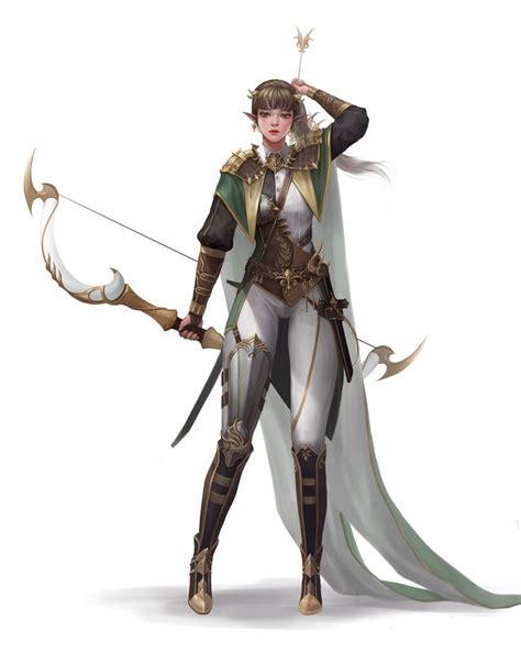 Artstation Archer Jiyun Lim Scifi Art Woman Fantasy Art Warrior