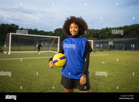 Female football player, Hackney, East London, UK Stock Photo - Alamy