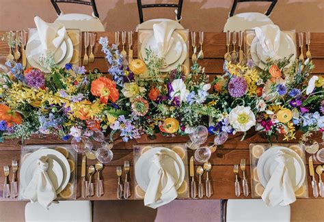 This Wildflower Wedding Uses Pressed Florals And Lush Arrangements To