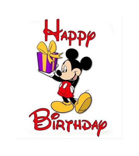 Free Download Disney Happy Birthday Mickey Mouse Characters Wallpaper