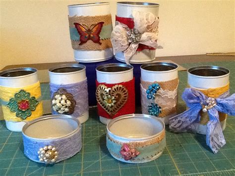 Upcycle cans | Upcycle, Craft projects, Tableware