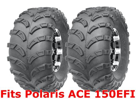 2 22x10 10 Polaris Ace 150efi Sport Atv Rear Tires Set Mud 6pr