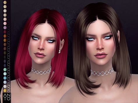 Woman Shoulder Length Hairstyle Fashion The Sims 4 P1 Sims4 Clove