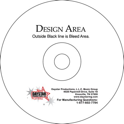 Cd Or Dvd Face Template Daystar Music Group