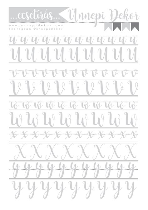 Calligraphy Templates Calligraphy Worksheet How To Write Calligraphy