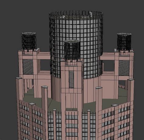 3d Model Chicago Building Lowpoly Vr Ar Low Poly Cgtrader