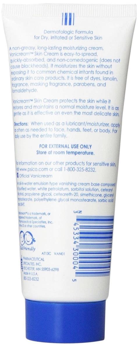 Ewg scientists reviewed the vanicream moisturizing skin cream product label collected on february 06, 2020 for safety according to the methodology outlined in our skin deep cosmetics database. Vanicream Moisturizing Skin Cream for Sensitive Skin - 4 ...