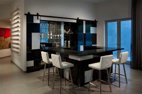 Bar Contemporary Home Bar Phoenix By Angelica Henry Design