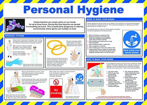 Safety First Aid A770t Personal Hygiene For Caterers Poster