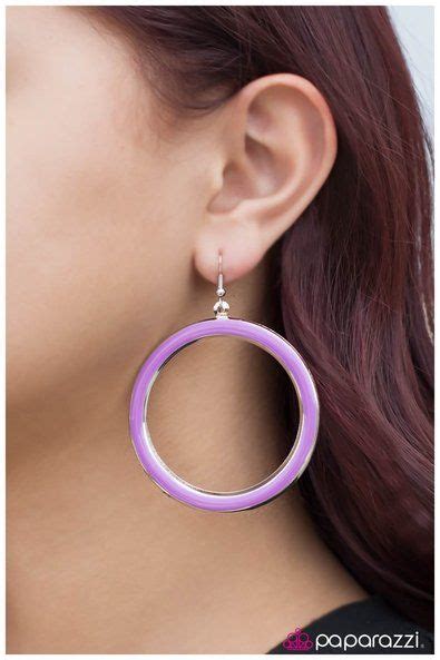 Purple Hula 5 00 Product Description A Silver Hoop Is Decorated With A Simple Purple Glaze The